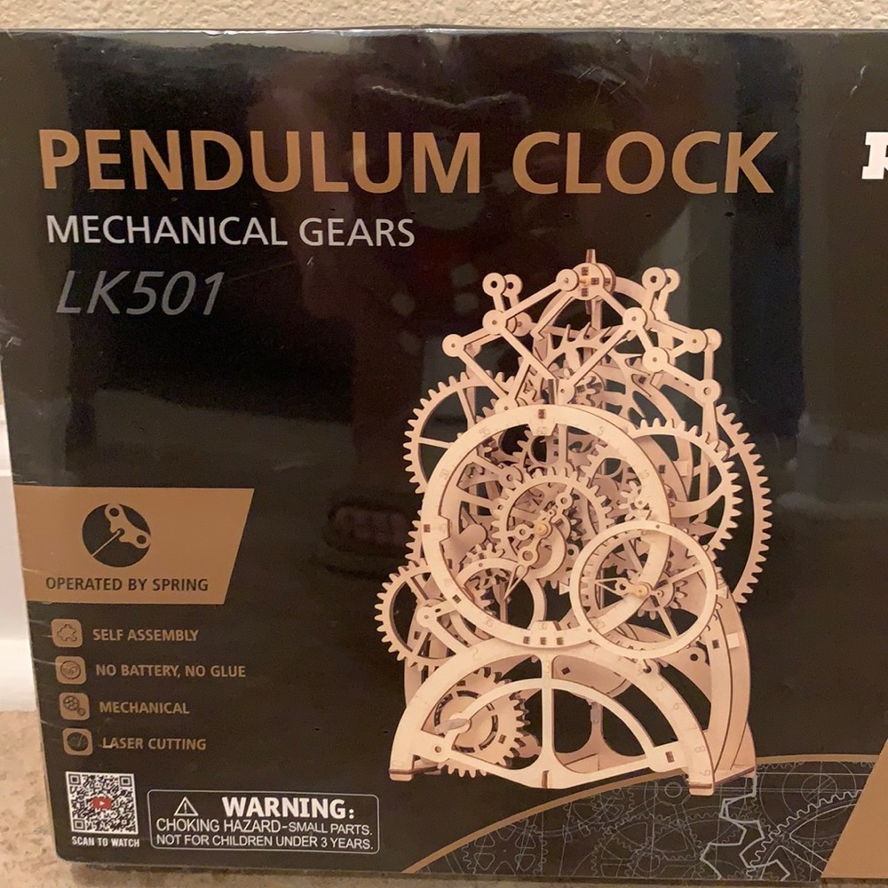 Pendulum clock rokr wooden puzzle 3D